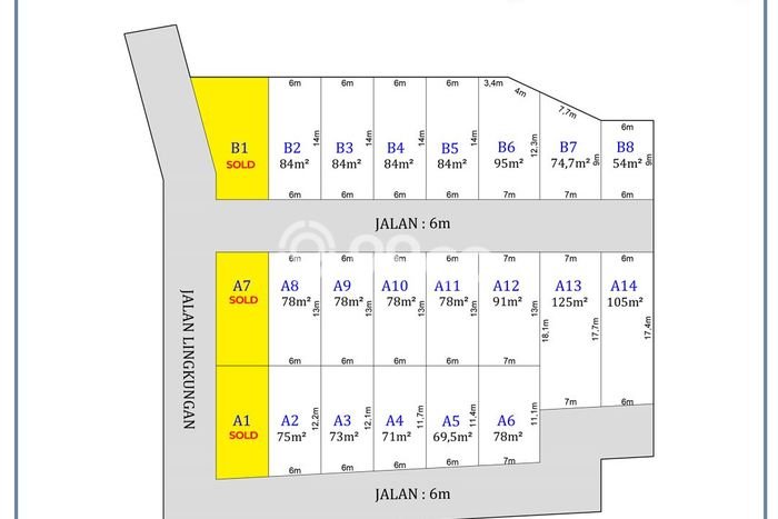 LOKASI STRATEGIS! Tanah di Dau, Luas 75m2m², Kawasan Berkembang, Cocok untuk Hunian LOKASI STRATEGIS! Tanah di Dau, Luas 75m2m², Kawasan Berkembang, Cocok untuk Hunian