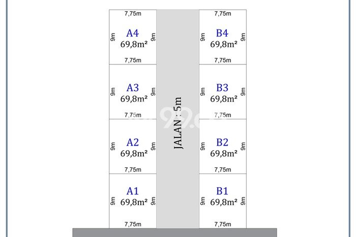 Tanah Area Prospektif di Dau, Luas 69m2m², Dekat ke Pusat Kota, Dekat Dau, Malang, Malang Tanah Area Prospektif di Dau, Luas 69m2m², Dekat ke Pusat Kota, Dekat Dau, Malang, Malang