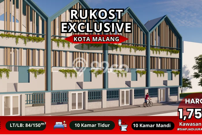 Dijual Rumah Kost di Tlogomas, Malang, 10 KT, 10 KM, Bangunan 150m2 Dijual Rumah Kost di Tlogomas, Malang, 10 KT, 10 KM, Bangunan 150m2