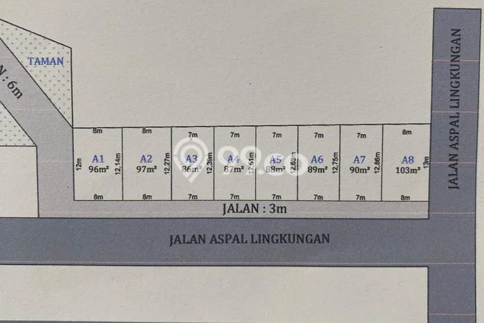 Tanah Area Berkembang di Dau, Luas 86m2m², Akses ke Pusat Kota, Dekat Dau, Malang, Malang Tanah Area Berkembang di Dau, Luas 86m2m², Akses ke Pusat Kota, Dekat Dau, Malang, Malang