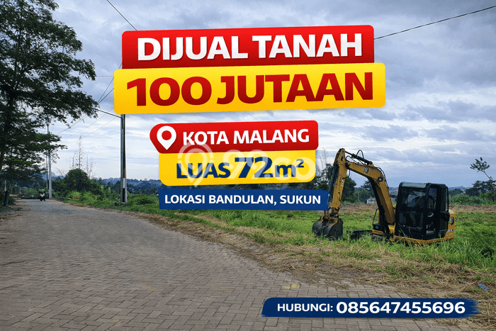 Dijual Tanah 72m2 di Bandulan, Malang Dijual Tanah 72m2 di Bandulan, Malang