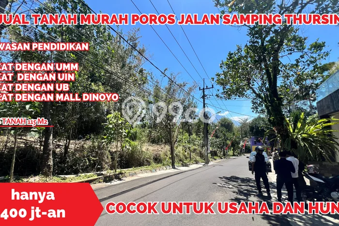 Tanah Bisnis Kawasan Dau, Luas 112m2m², Akses Mudah Tanah Bisnis Kawasan Dau, Luas 112m2m², Akses Mudah