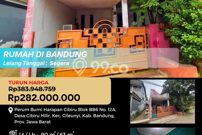 HARGA SPESIAL! Rumah area Cileunyi, Bandung, Luas 90m2m² Bangunan 63m2m² HARGA NEGO! HARGA SPESIAL! Rumah area Cileunyi, Bandung, Luas 90m2m² Bangunan 63m2m² HARGA NEGO!