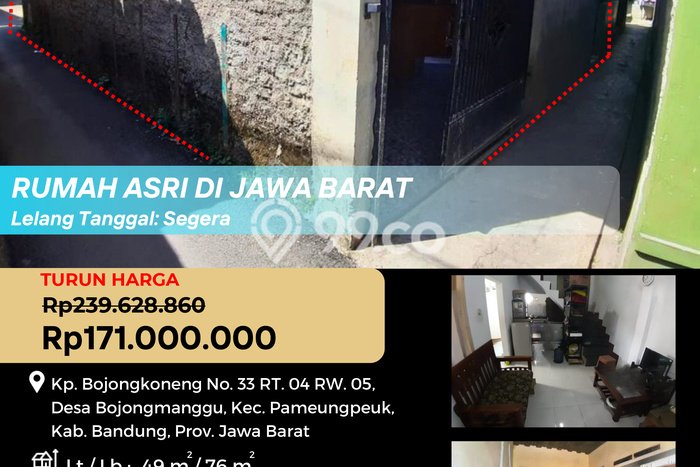 Rumah Area Nyaman kawasan Pameungpeuk, Bandung, LT 49m2m² LB 76m2m² Rumah Area Nyaman kawasan Pameungpeuk, Bandung, LT 49m2m² LB 76m2m²