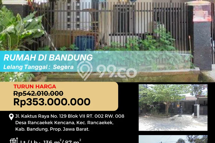 LIMITED OFFER! Rumah Premium di Rancaekek, Luas 137m2m² Bangunan 87m2m² LIMITED OFFER! Rumah Premium di Rancaekek, Luas 137m2m² Bangunan 87m2m²