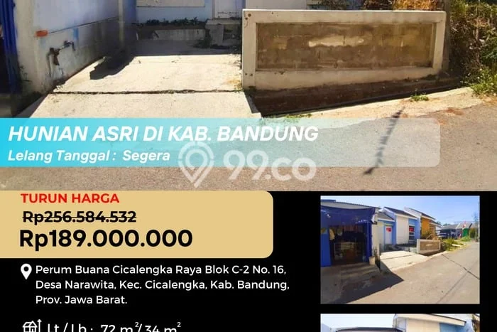 Properti Nyaman 2 KT LT 72m2m² di Cicalengka, Bandung Properti Nyaman 2 KT LT 72m2m² di Cicalengka, Bandung