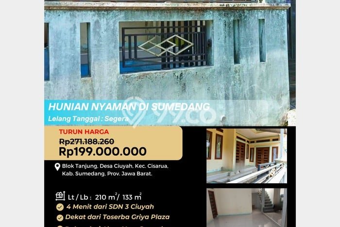 NEW LISTING! Rumah Strategis di Cisarua, Luas 210m2m² Bangunan 133m2m² NEW LISTING! Rumah Strategis di Cisarua, Luas 210m2m² Bangunan 133m2m²