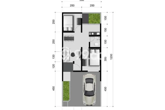 Rumah Modern Minimalis 2 Kamar Bisa Langsung Pindah di Sawangan Rumah Modern Minimalis 2 Kamar Bisa Langsung Pindah di Sawangan