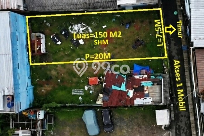 Kavling Tanah untuk Dijual di Utan Kayu, Jakarta Timur, Luas 150m2 Kavling Tanah untuk Dijual di Utan Kayu, Jakarta Timur, Luas 150m2