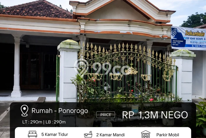 Rumah Strategis Minimalis Lb 290m2 di Ponorogo, Ponorogo Rumah Strategis Minimalis Lb 290m2 di Ponorogo, Ponorogo