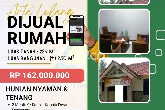 Rumah Sederhana Dijual di Banyumas 2 Kamar dengan Luas Tanah 229m2 Rumah Sederhana Dijual di Banyumas 2 Kamar dengan Luas Tanah 229m2