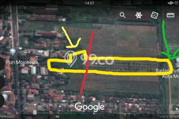 Tanah Kavling untuk Dijual di Puri Mojokerto 6926m2 Tanah Kavling untuk Dijual di Puri Mojokerto 6926m2