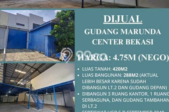 Paling Dicari! Gudang Dijual di Marunda Harga Kompetitif Paling Dicari! Gudang Dijual di Marunda Harga Kompetitif