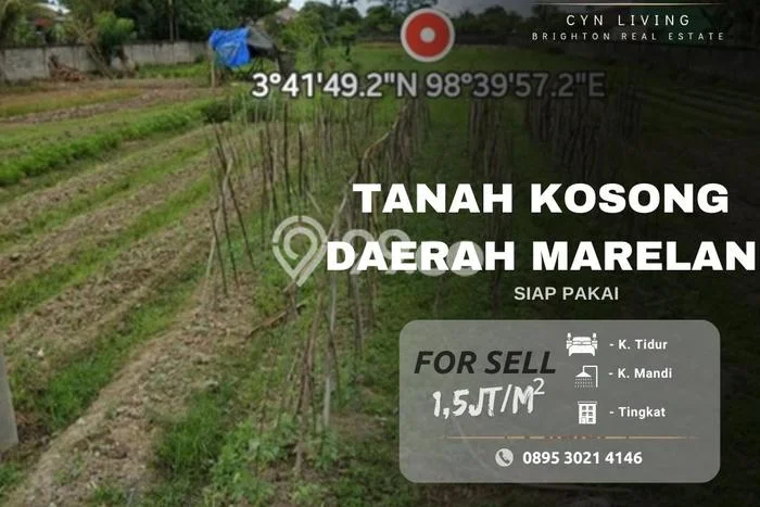 Tanah Dijual Lokasi Medan Marelan, Medan dengan Luas Tanah 6412m2 dan Status SHM Tanah Dijual Lokasi Medan Marelan, Medan dengan Luas Tanah 6412m2 dan Status SHM