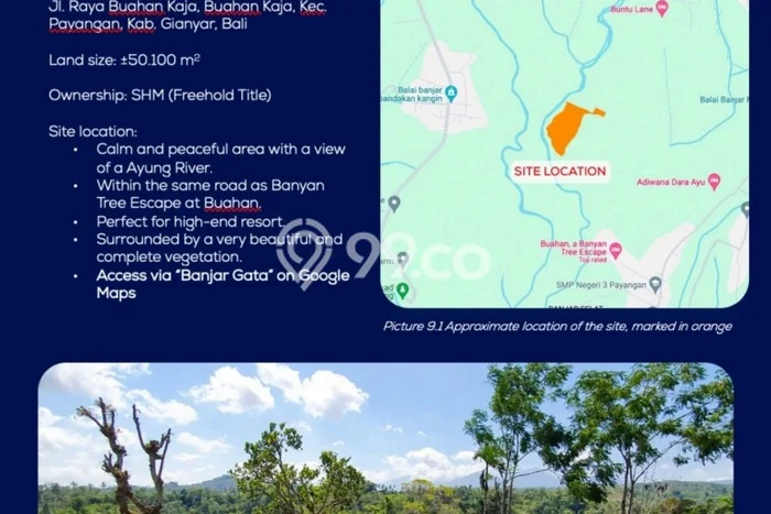 Lahan Kosong Dijual di Payangan, Gianyar, Luas 50100m2 Area Strategis Lahan Kosong Dijual di Payangan, Gianyar, Luas 50100m2 Area Strategis
