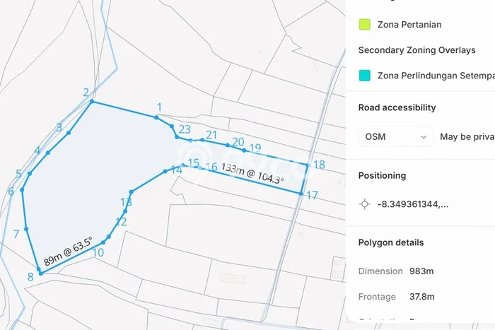 Tanah untuk Dijual di Payangan Gianyar Luas 31140m2 Tanah untuk Dijual di Payangan Gianyar Luas 31140m2