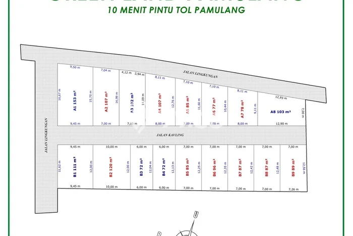 Lahan untuk Dijual Lokasi Setu, Tangerang Selatan Luas 72m2 SHM Lahan untuk Dijual Lokasi Setu, Tangerang Selatan Luas 72m2 SHM