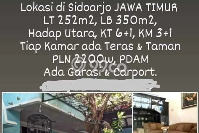 Hunian Eksklusif Dijual LT 252m2 di Sidoarjo, Sidoarjo Hunian Eksklusif Dijual LT 252m2 di Sidoarjo, Sidoarjo