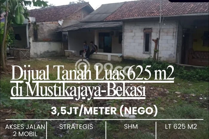 Lahan Kosong Dijual di Mustikajaya, Bekasi, Luas 600m2 Area Strategis Lahan Kosong Dijual di Mustikajaya, Bekasi, Luas 600m2 Area Strategis