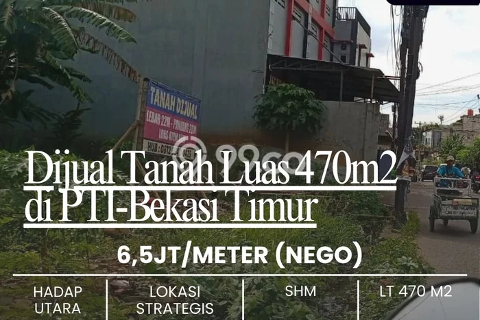 Lahan Dijual Lokasi Strategis di Bekasi dengan Luas 470m2 Lahan Dijual Lokasi Strategis di Bekasi dengan Luas 470m2