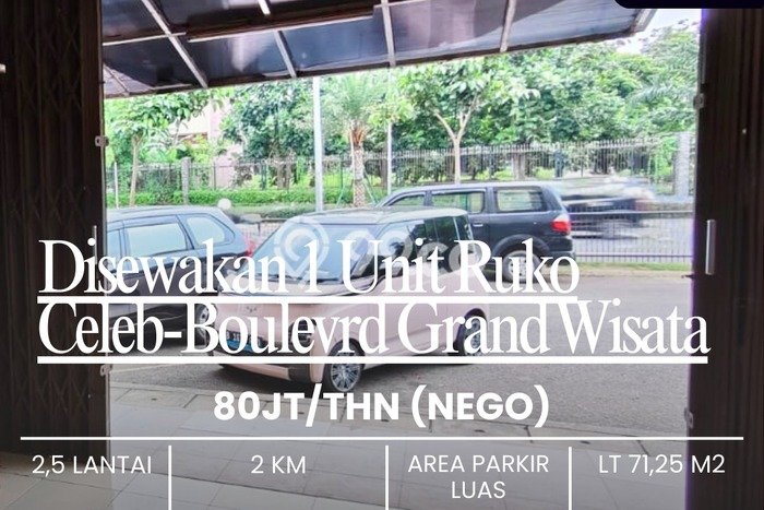 Ruko Komersial Disewakan di Grand Wisata Bekasi Luas 178m2 Ruko Komersial Disewakan di Grand Wisata Bekasi Luas 178m2