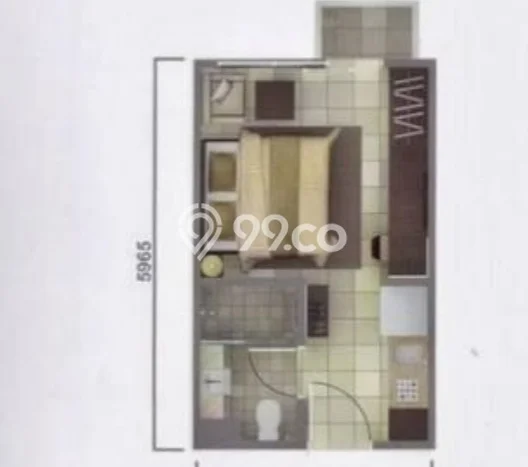 Untuk Dijual Apartemen Strategis di Serpong Tangerang Selatan 1 Kamar Tidur Untuk Dijual Apartemen Strategis di Serpong Tangerang Selatan 1 Kamar Tidur