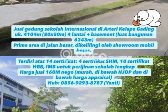 Area Ramai! Komersial Dijual di Kelapa Gading untuk Bisnis Luas Bangunan 6343m2 Area Ramai! Komersial Dijual di Kelapa Gading untuk Bisnis Luas Bangunan 6343m2