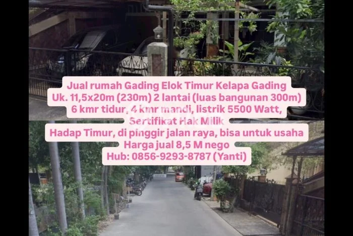Rumah Eksklusif Siap Huni LT 230m2 di Kelapa Gading, Jakarta Utara Rumah Eksklusif Siap Huni LT 230m2 di Kelapa Gading, Jakarta Utara