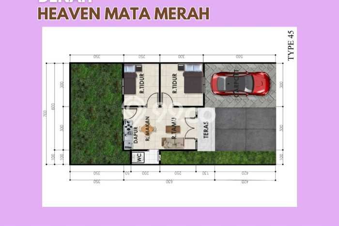 Rumah Minimalis Dijual di Kalidoni 2 Kamar dengan LT 130m2 Rumah Minimalis Dijual di Kalidoni 2 Kamar dengan LT 130m2