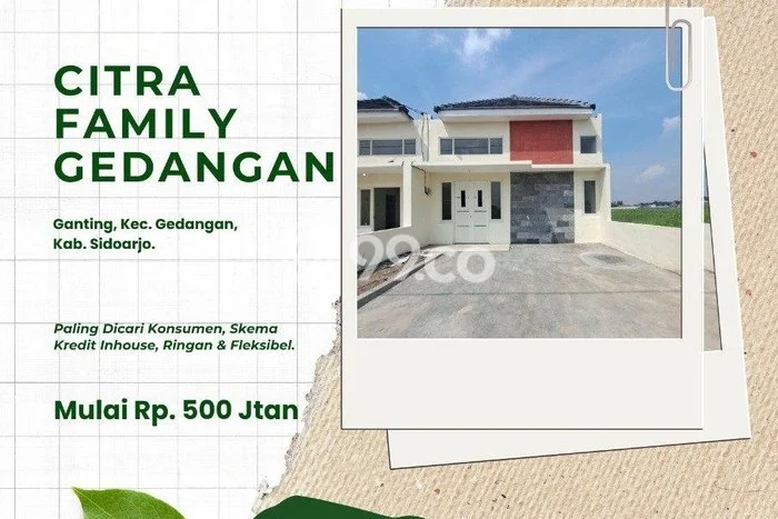 Rumah Nyaman 2 KT LB 36m2 Kondisi Bagus di Sidoarjo Rumah Nyaman 2 KT LB 36m2 Kondisi Bagus di Sidoarjo