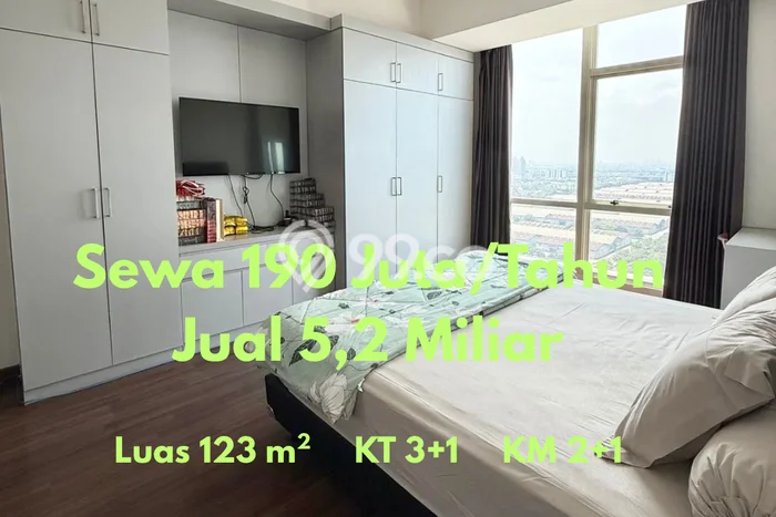 Sewa Apartemen Minimalis 123m2 Punya 3 KT, 2 KM, Lokasi di Kelapa Gading Sewa Apartemen Minimalis 123m2 Punya 3 KT, 2 KM, Lokasi di Kelapa Gading