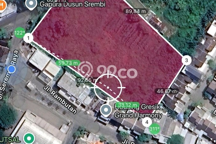 Lahan untuk Dijual Lokasi Kebomas, Gresik Luas 4830m2 - Lahan untuk Dijual Lokasi Kebomas, Gresik Luas 4830m2 -