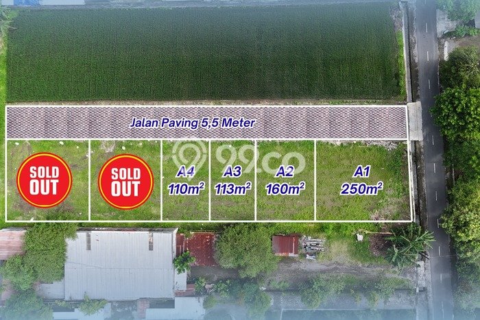 Tanah Kosong Dijual di Sleman dengan Area 113m2 Tanah Kosong Dijual di Sleman dengan Area 113m2