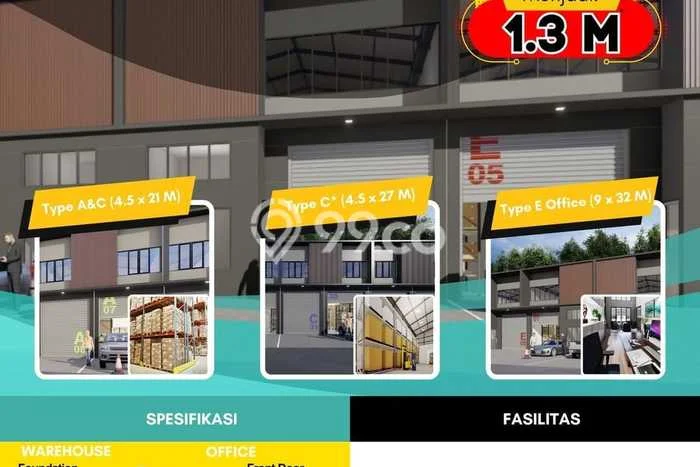 Gudang Paling Dicari LB 54m2 Dijual di Cikarang Gudang Paling Dicari LB 54m2 Dijual di Cikarang