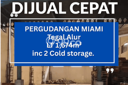 Gudang Dijual di Jakarta Barat LT 1674m2 & LB 1080m2 Lokasi Terbaik! Gudang Dijual di Jakarta Barat LT 1674m2 & LB 1080m2 Lokasi Terbaik!
