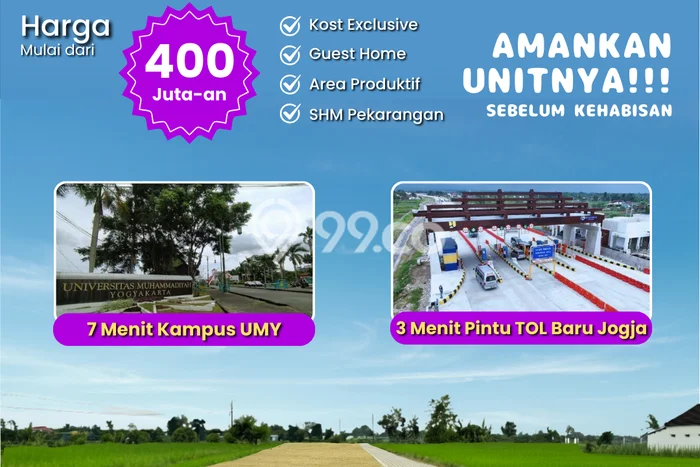 Tanah untuk Dijual Lokasi Godean, Sleman Luas 112m2 SHM Tanah untuk Dijual Lokasi Godean, Sleman Luas 112m2 SHM