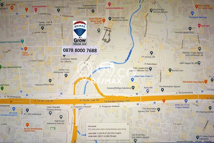 Tanah Kavling Dijual di Jakarta Selatan dengan Spesifikasi 2163m2 Tanah Kavling Dijual di Jakarta Selatan dengan Spesifikasi 2163m2