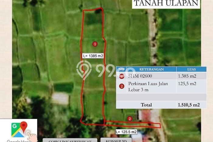 Untuk Dijual Tanah di Payangan Gianyar Luas 1385m2 SHM Untuk Dijual Tanah di Payangan Gianyar Luas 1385m2 SHM