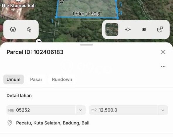 Dijual Tanah di Badung, Luas 950m2 Hak Sewa Dijual Tanah di Badung, Luas 950m2 Hak Sewa