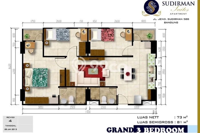 Apartemen Nyaman Dijual di Andir, Bandung Dilengkapi 1 KT dan 1 KM Apartemen Nyaman Dijual di Andir, Bandung Dilengkapi 1 KT dan 1 KM