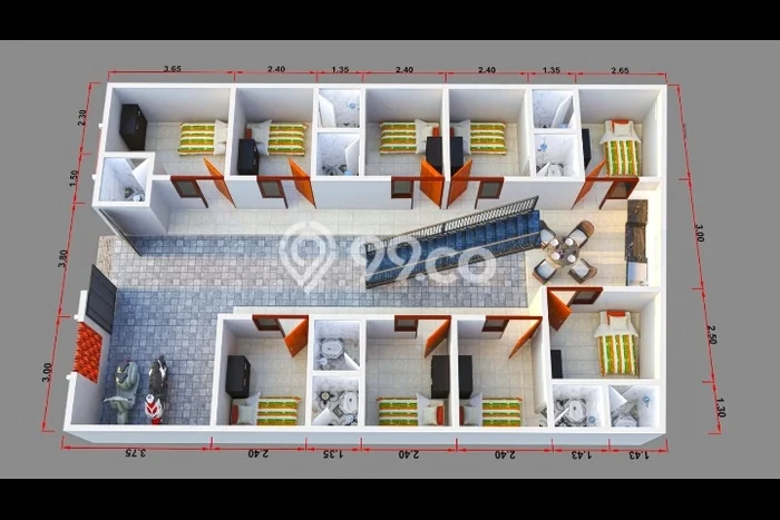 Peluang Investasi! Kost Dijual di Sumbersari, Jember, 19 KT, 19 KM, Luas 310m2 Peluang Investasi! Kost Dijual di Sumbersari, Jember, 19 KT, 19 KM, Luas 310m2