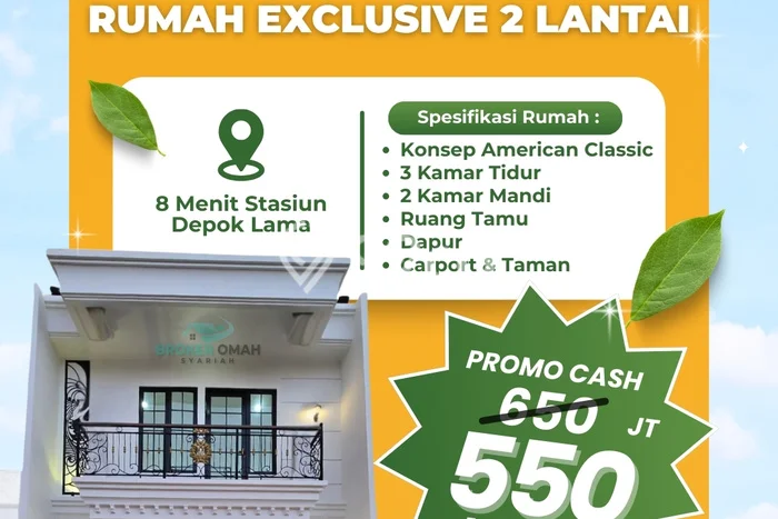 Rumah Strategis Modern Lb 70m2 di Cipayung, Depok Rumah Strategis Modern Lb 70m2 di Cipayung, Depok