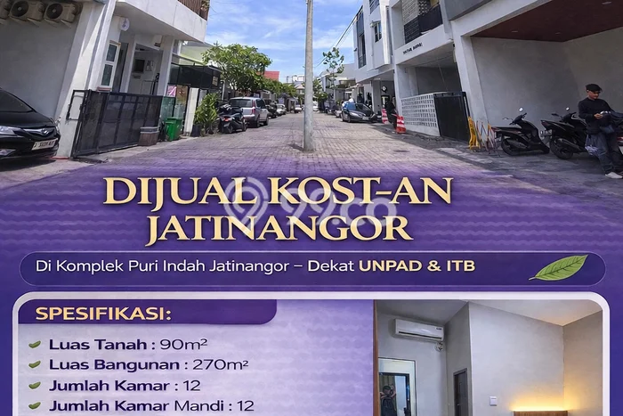 Kost Dijual di Jatinangor Spesifikasi 12 KT & 12 KM Kost Dijual di Jatinangor Spesifikasi 12 KT & 12 KM