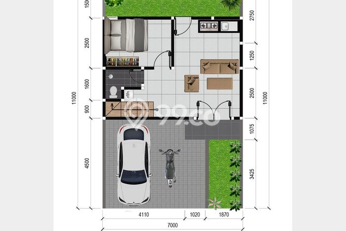 Rumah Modern Cantik 2 Kamar Siap Huni di Cilacap Tengah Rumah Modern Cantik 2 Kamar Siap Huni di Cilacap Tengah