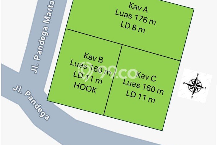 Lahan Kosong Dijual di Depok, Sleman, Luas 160m2 Area Strategis Lahan Kosong Dijual di Depok, Sleman, Luas 160m2 Area Strategis