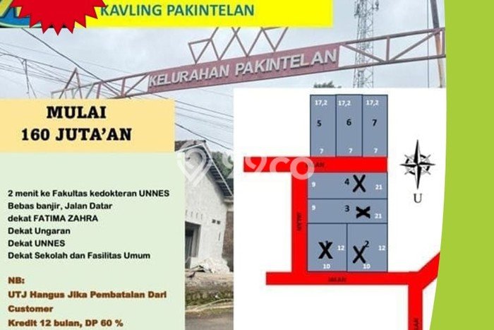 Kavling Tanah di Gunung Pati Dijual Luas 120m2 Legalitas - Kavling Tanah di Gunung Pati Dijual Luas 120m2 Legalitas -