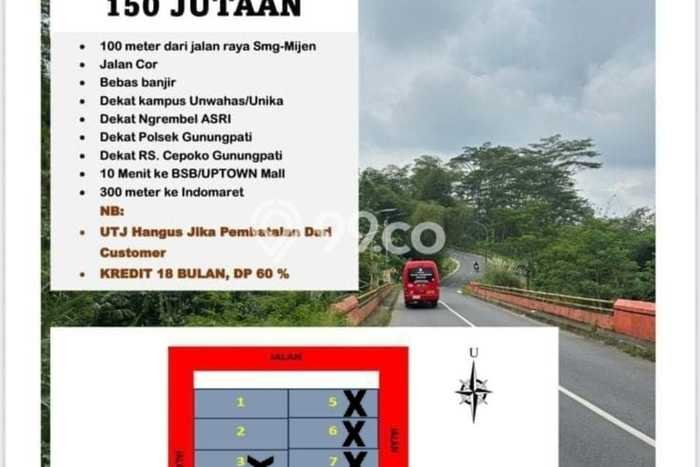 Lahan untuk Dijual Lokasi Gunung Pati, Semarang Luas 120m2 - Lahan untuk Dijual Lokasi Gunung Pati, Semarang Luas 120m2 -