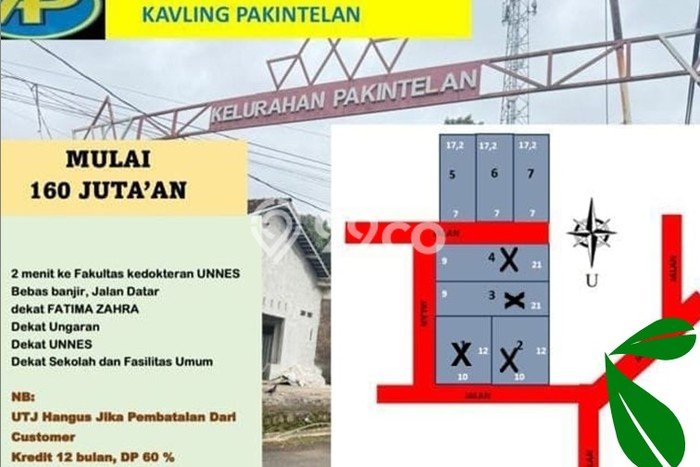 Kavling Tanah di Gunung Pati Dijual Luas 120m2 Legalitas - Kavling Tanah di Gunung Pati Dijual Luas 120m2 Legalitas -