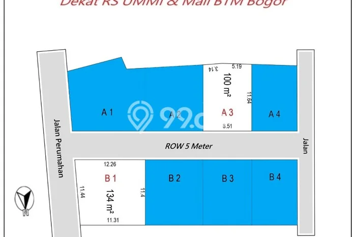 Tanah Kavling untuk Dijual di Ciomas Bogor 100m2 Tanah Kavling untuk Dijual di Ciomas Bogor 100m2