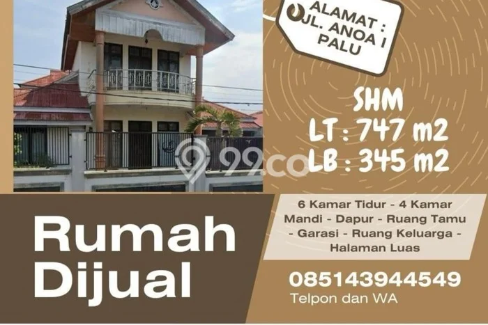 Dijual Rumah 6 Kamar Lokasi Ideal Nyaman dan Strategis di Palu Selatan Dijual Rumah 6 Kamar Lokasi Ideal Nyaman dan Strategis di Palu Selatan